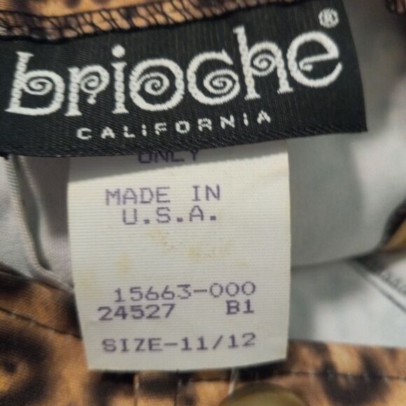 Brioche California Cheetah Print Sheath Dress-Size 11/12-Keyhole Back-USA Made - Picture 7 of 8